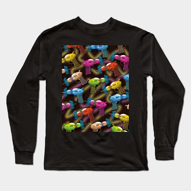 Sci-fi ray guns Long Sleeve T-Shirt by nickemporium1